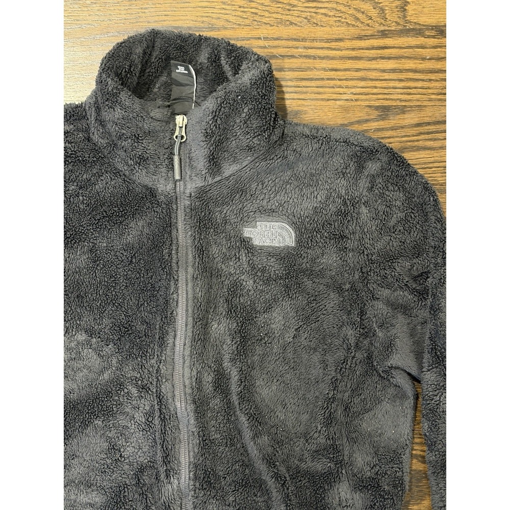 The North Face Teddy Sherpa Thick Fluffy Full Zip Black Fleece Womens Medium